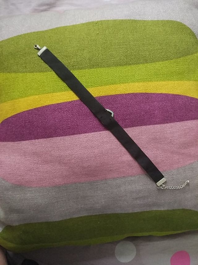 gargantilla 🖤 corazón negro ante