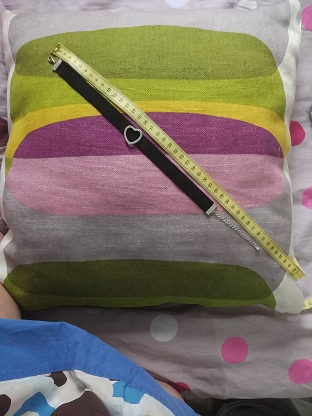 gargantilla 🖤 corazón negro ante