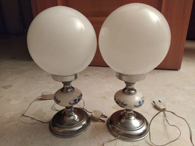 Lámpara de mesa antigua (x2)