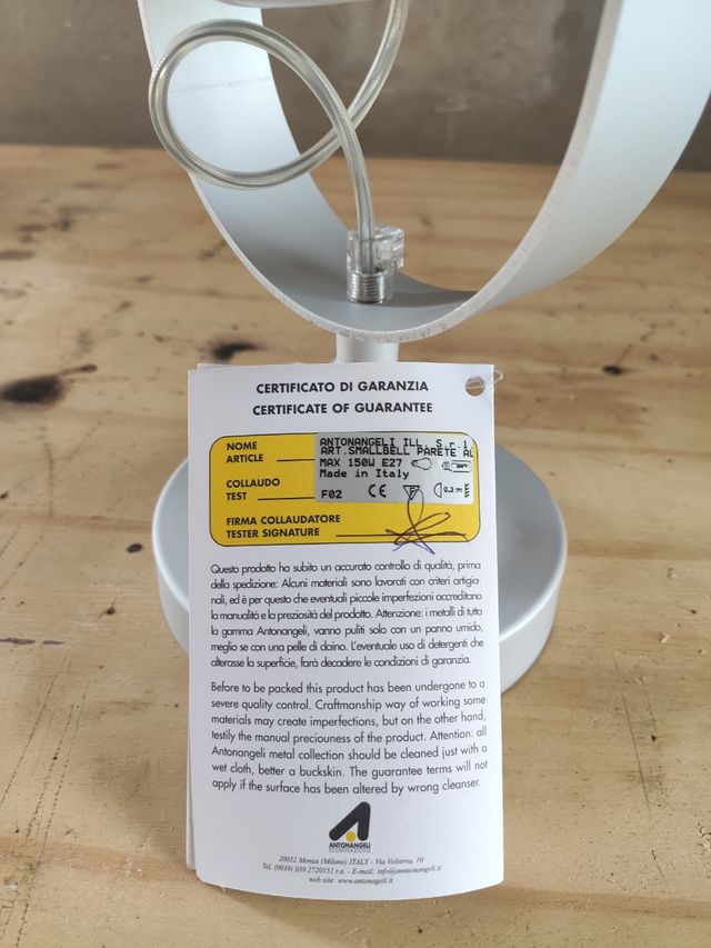 Lampara diseño italiano