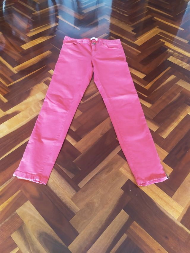 Pantalón Rosa 42 Mujer Moda 
