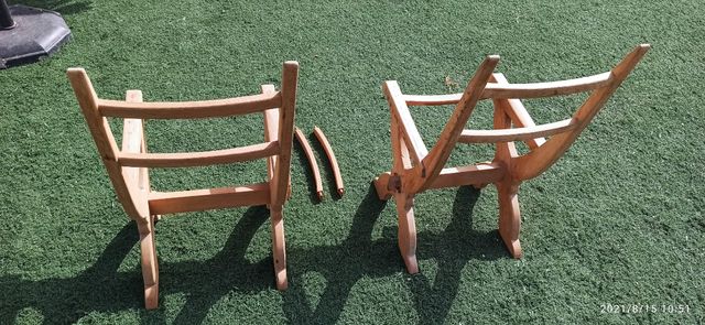 SILLAS ANTIGUAS MADERA MACIZA DE ROBLE