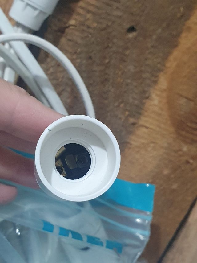 Casquillos blancos E14