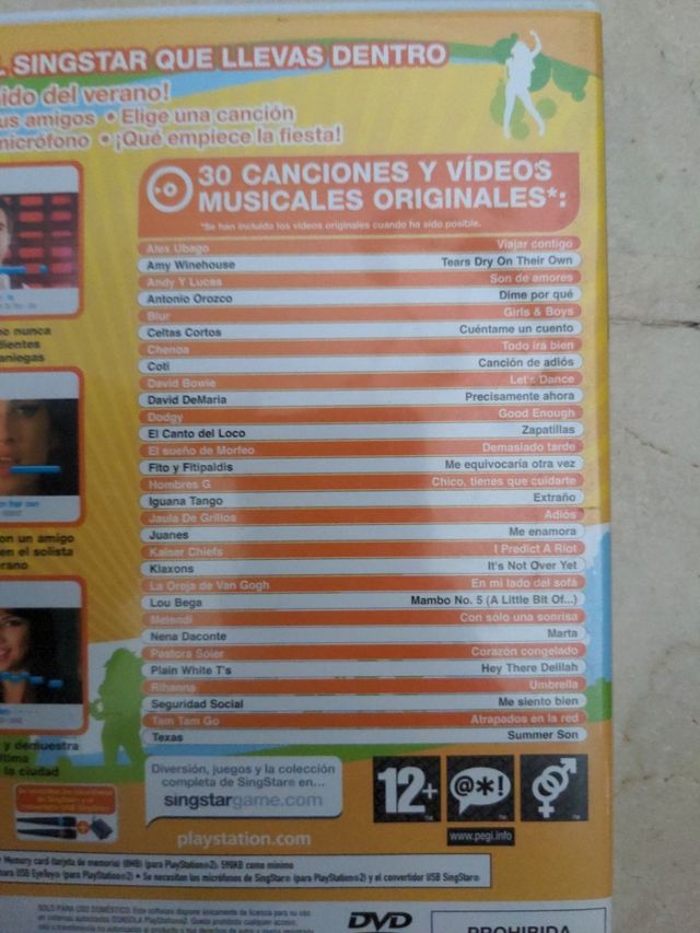 SINGSTAR SUMMER PARTY - PlayStation 2