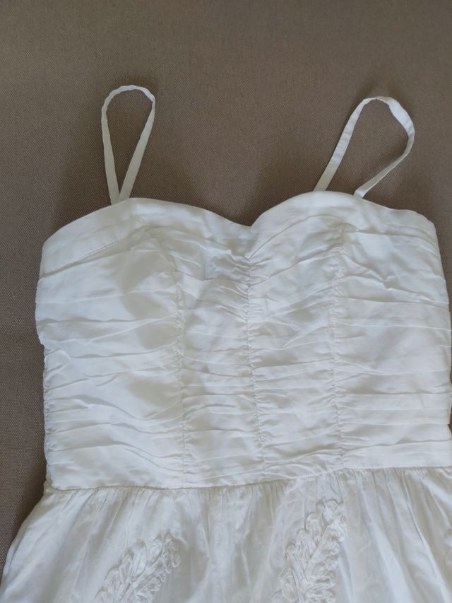 Vestido de algodón blanco