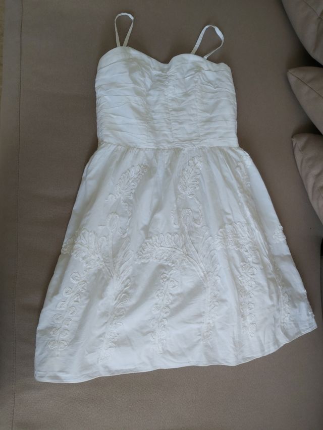 Vestido de algodón blanco