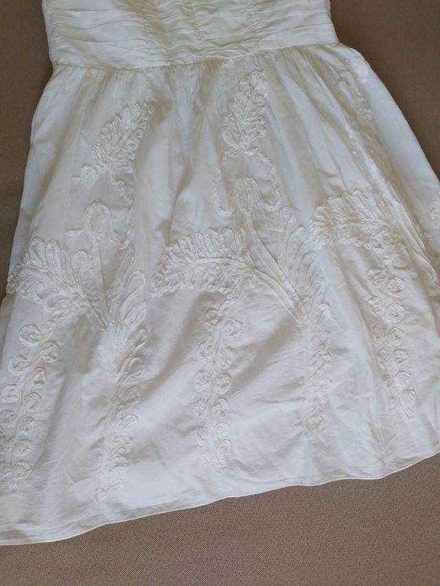 Vestido de algodón blanco