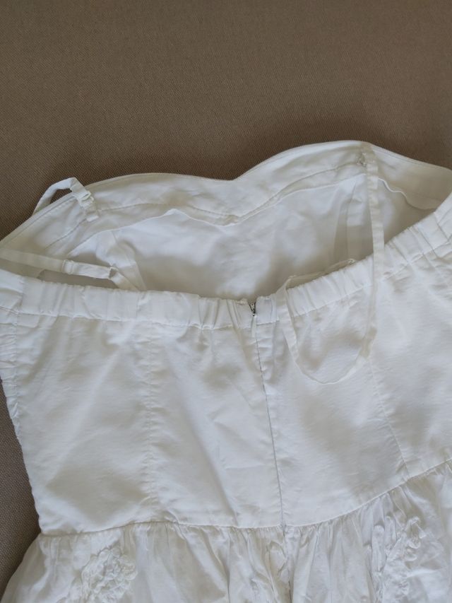 Vestido de algodón blanco