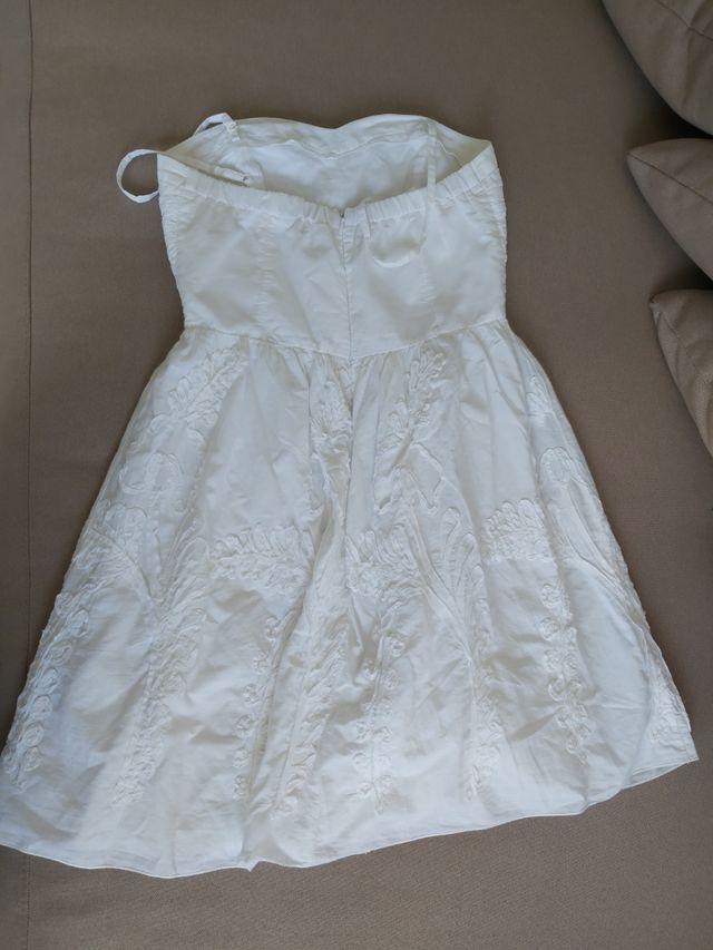 Vestido de algodón blanco