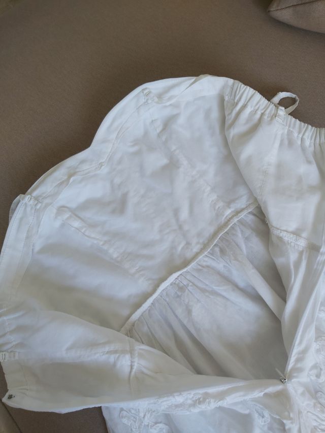 Vestido de algodón blanco