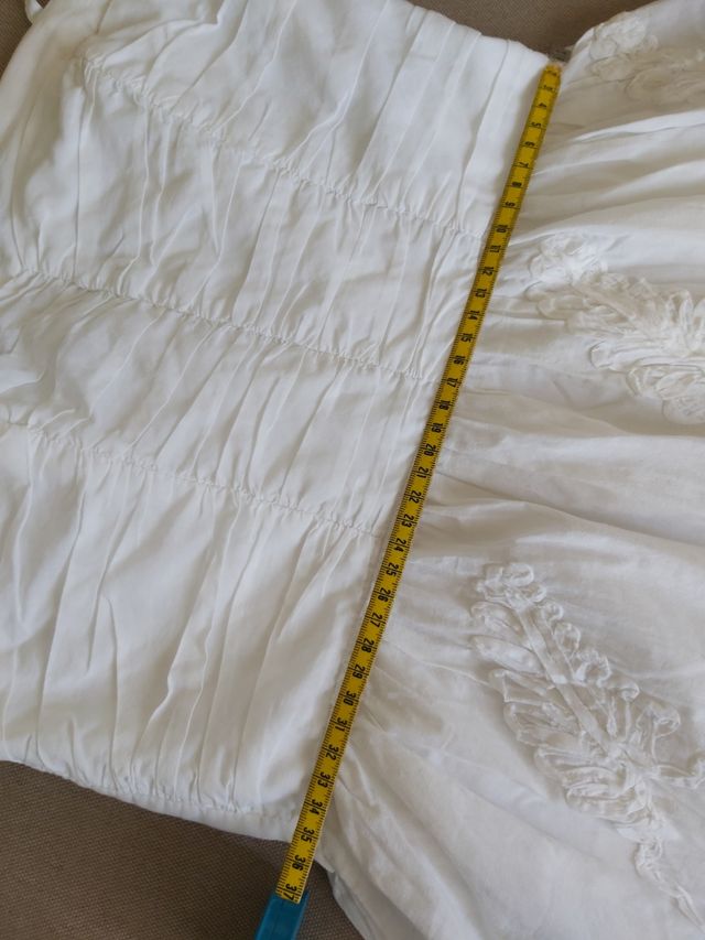 Vestido de algodón blanco