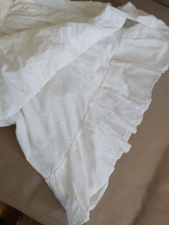Vestido de algodón blanco