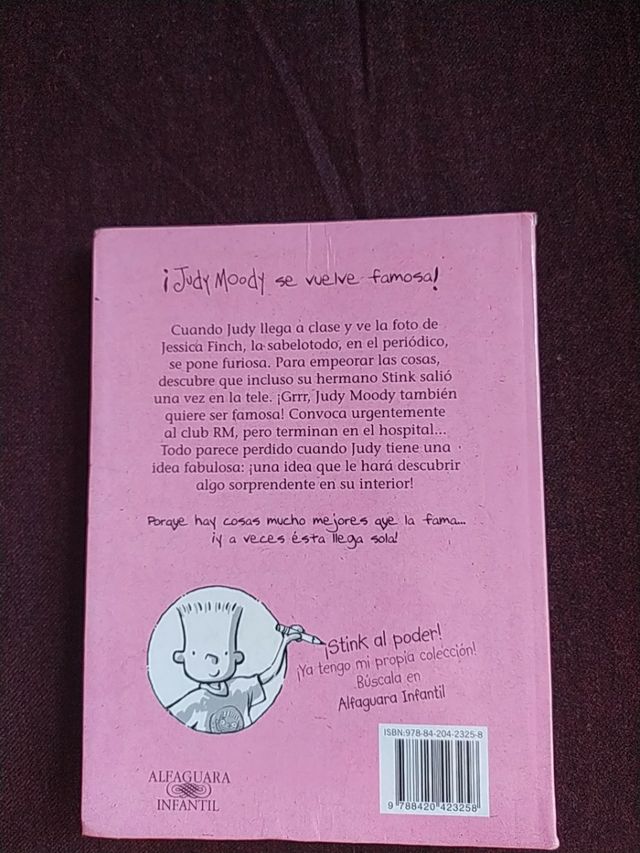 LIBRO JUDY MOODY SE VUELVE FAMOSA