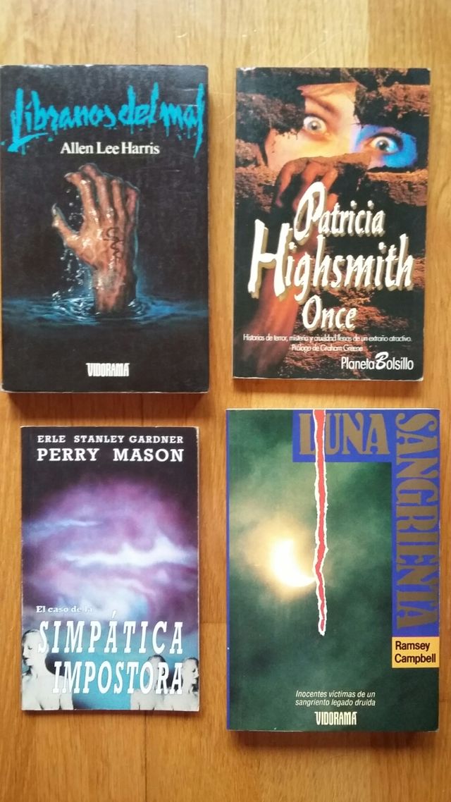 4 libros de terror