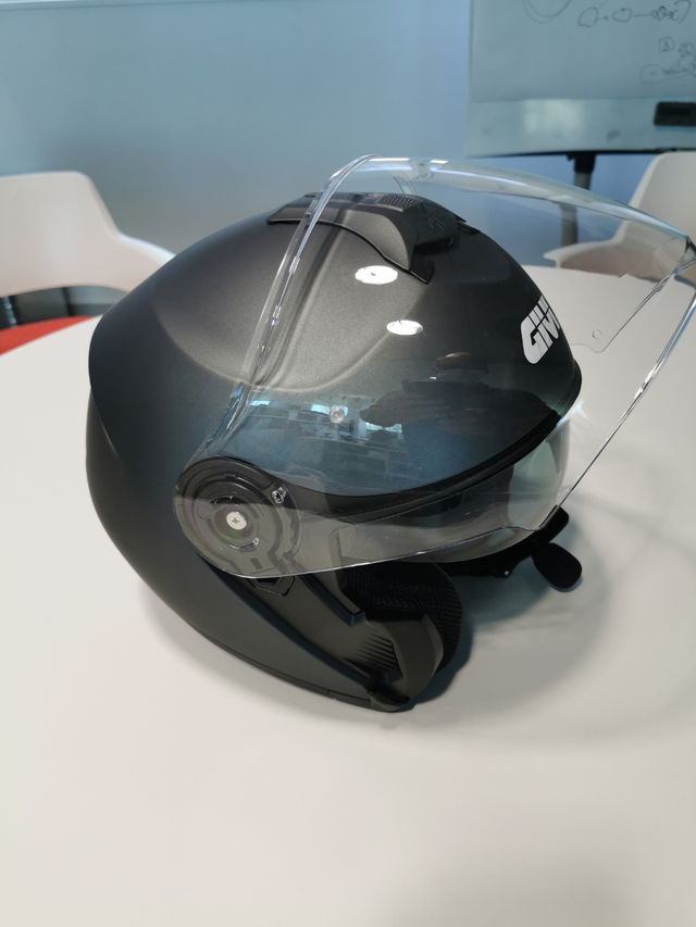 casco jet givi x22 planet con intercomunicador