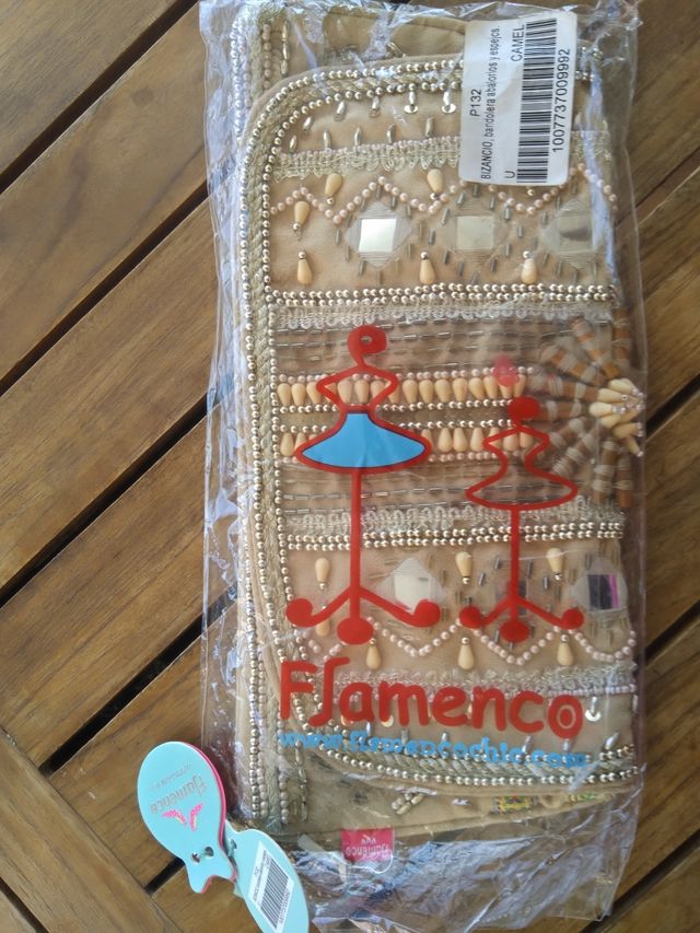cartera beis flamenco nueva