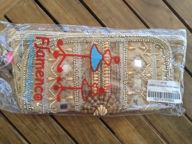 cartera beis flamenco nueva