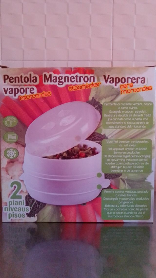 Vaporera para microondas.