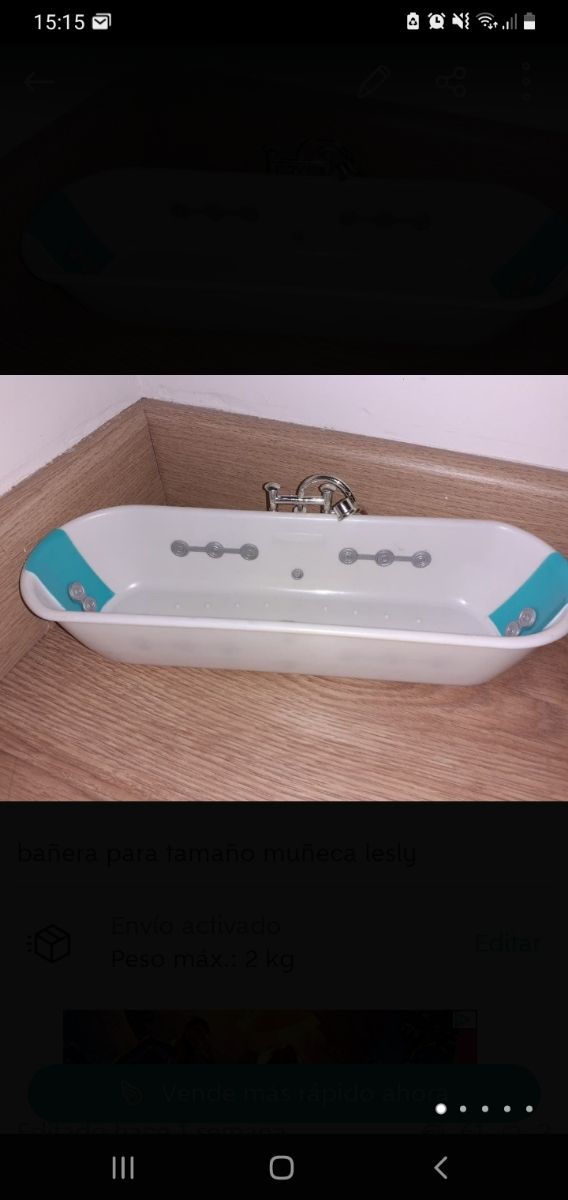 lavadora para muñeca y bañera 15 cada una