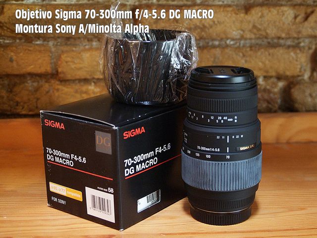 Objetivo Sigma 70-300mm f/4-5.6 DG MACRO Montura S
