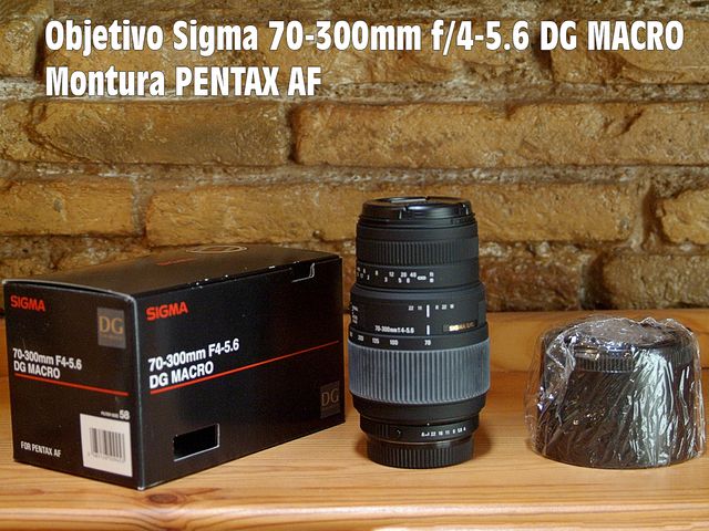 Objetivo Sigma 70-300mm f/4-5.6 DG MACRO Montura P