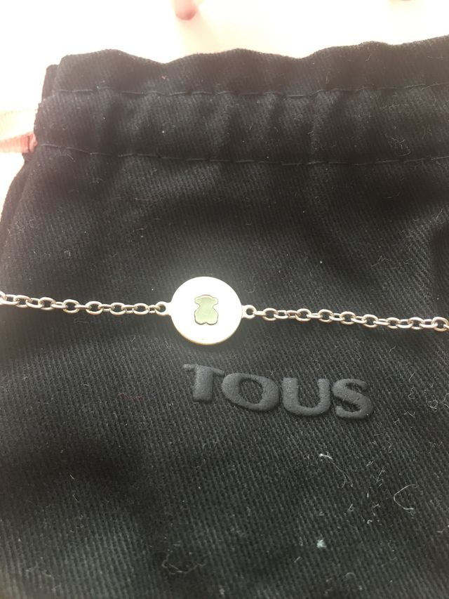 Tous pulsera plata ley. Oso