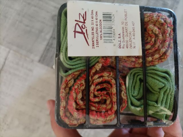 Salvamanteles individuales y servilletas