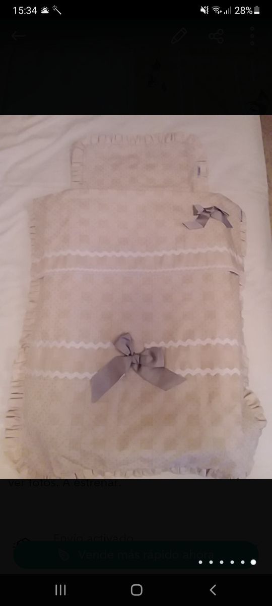 Saco capazo 4 piezas+sabana bajera