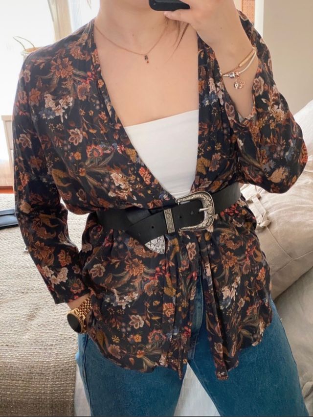 Kimono ligero de flores