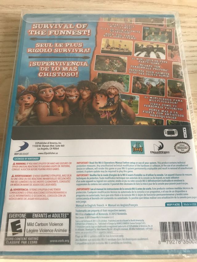 Croods Nintendo Wiiu usa
