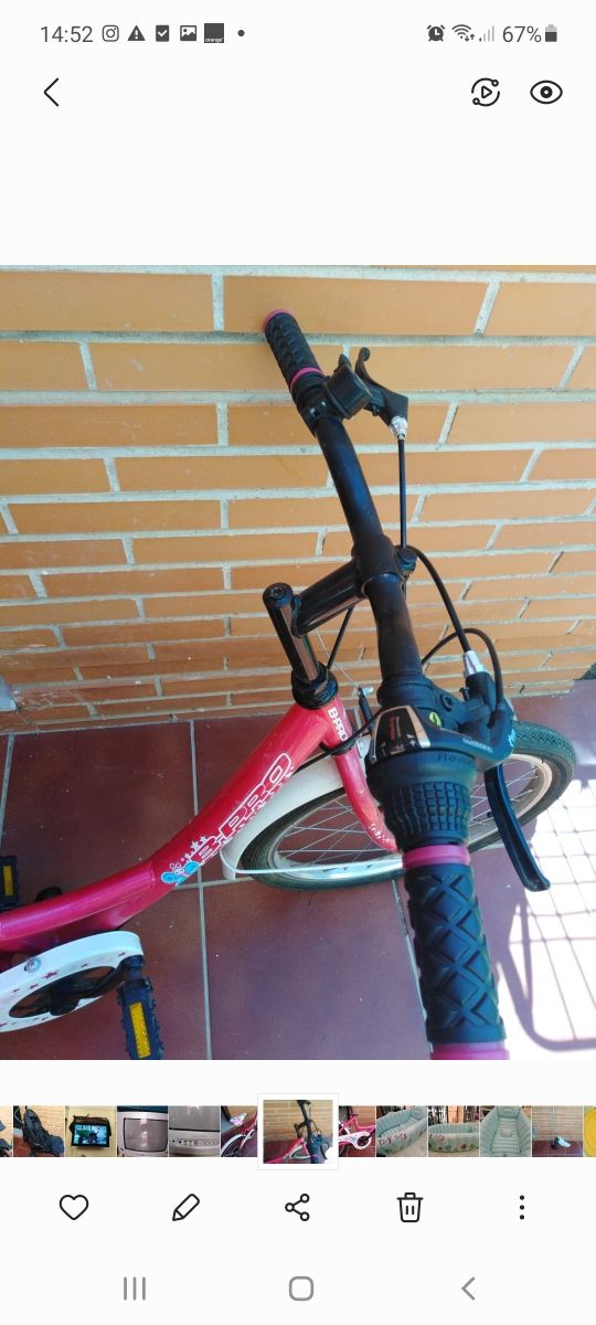 bicicleta niña 20"B-Pro con marcha