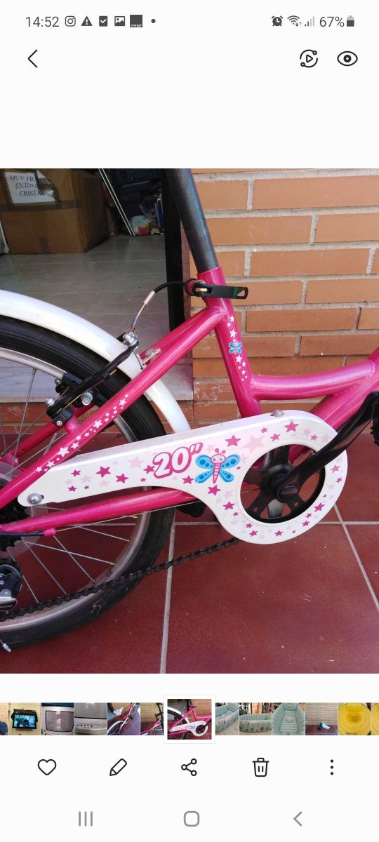 bicicleta niña 20"B-Pro con marcha