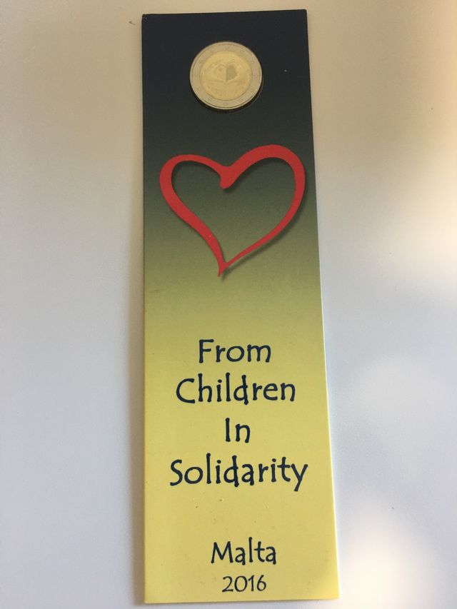 Malta 2016 2 ceca francesa coincard S/C