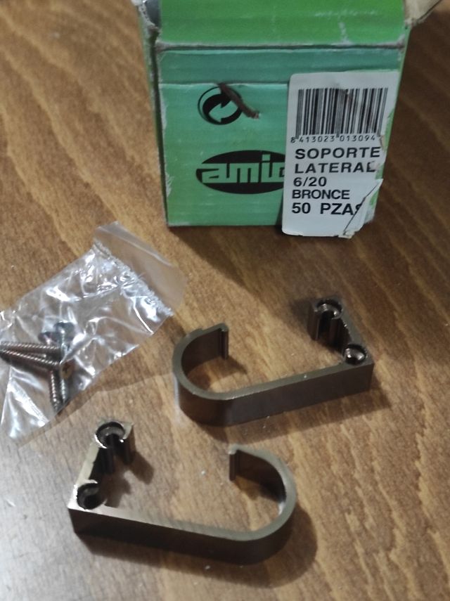 soporte lateral estante balda 6/20 bronce 