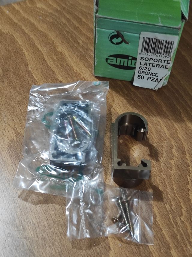 soporte lateral estante balda 6/20 bronce 