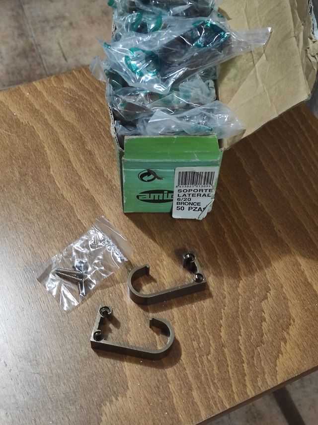 soporte lateral estante balda 6/20 bronce 