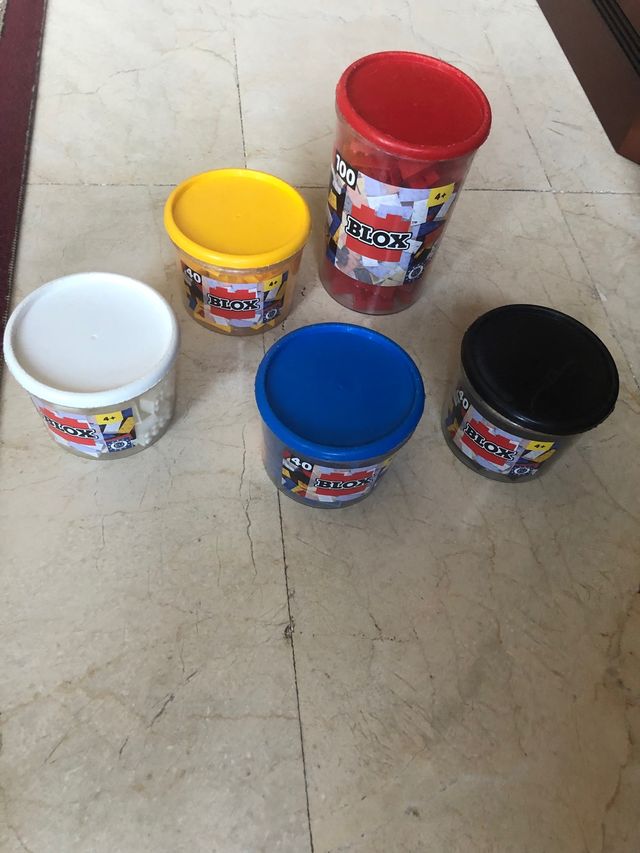 Lego lotes de 5 potes por 10 euros