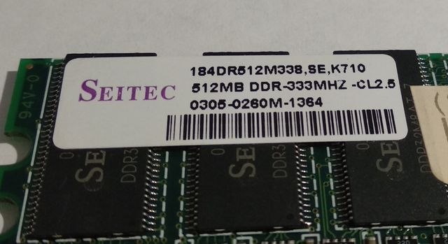 Kit 2GB de memoria RAM ordenador DDR (512x4)