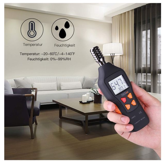 Medidor -NUEVO- Temperatura Humedad Higrómetro