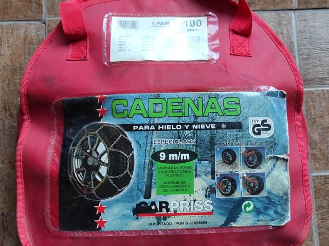 CADENAS NIEVE Y HIELO SIN USO NUEVAS A ESTRENAR