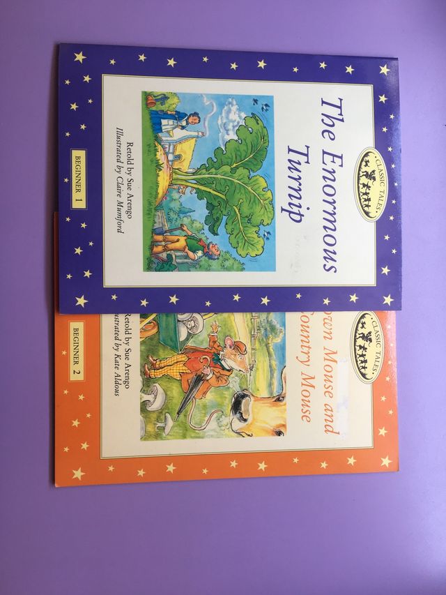 Libros "enormous trip " y "the town mouse"