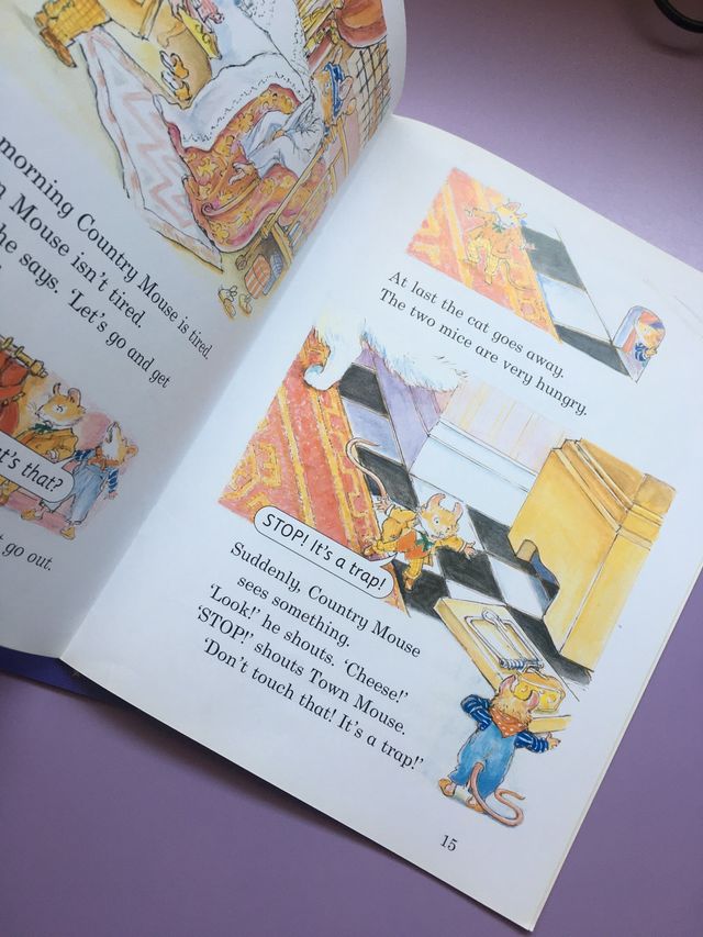 Libros "enormous trip " y "the town mouse"