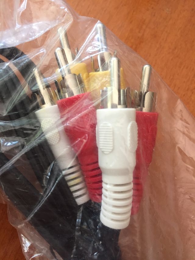 Cables 3 rca a 3 rca audio y vídeo 