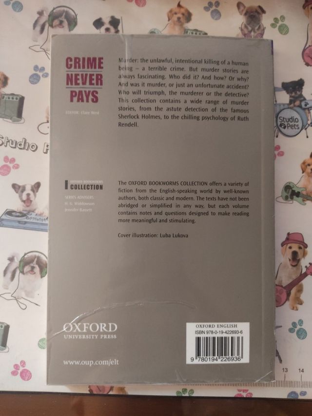 Libro en inglés: Crimen never pays