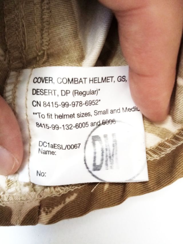 #13 KOTH: FUNDA DPM PARA CASCO CAMUFLAJE DESÉRTICO