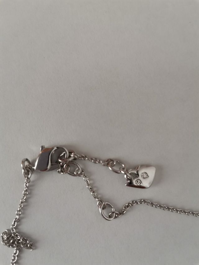 Colgante Swarovski Plata piedra azul