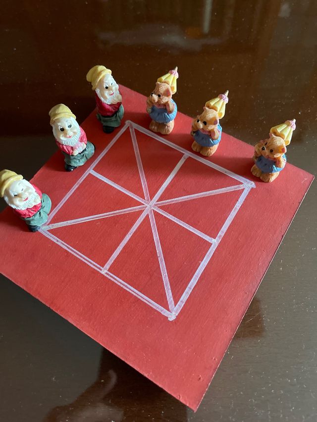 Tres en raya artesanal