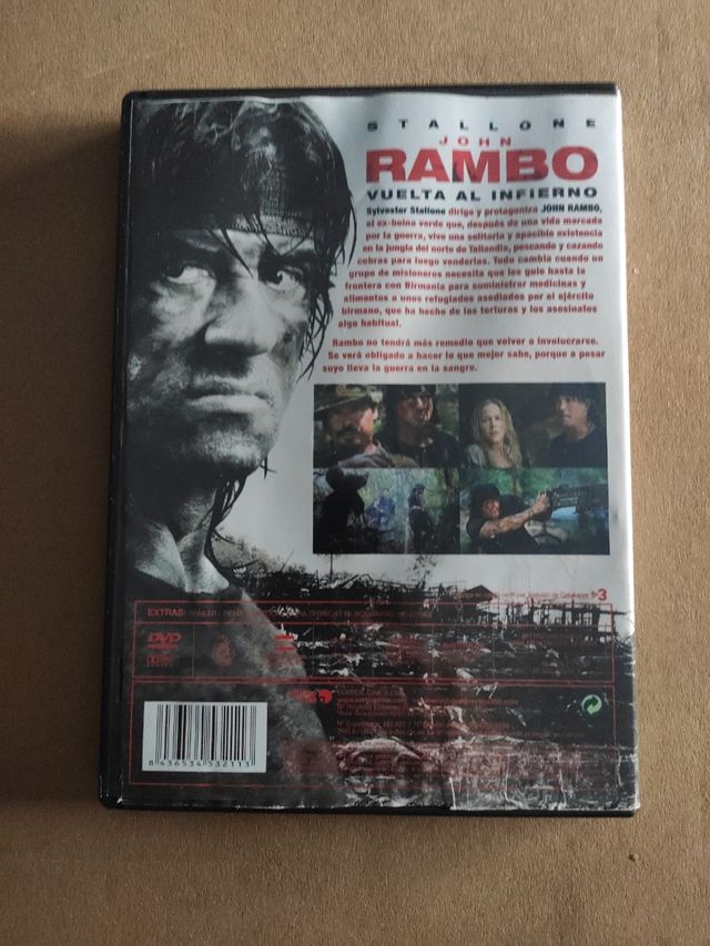 cuatrilogía Rambo acorralado en dvd