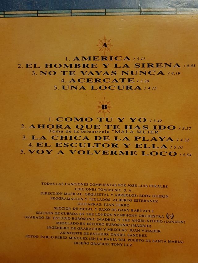 America - Jose Luis Perales - 1991