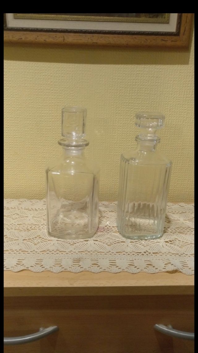 bottiglie di vetro